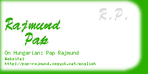rajmund pap business card